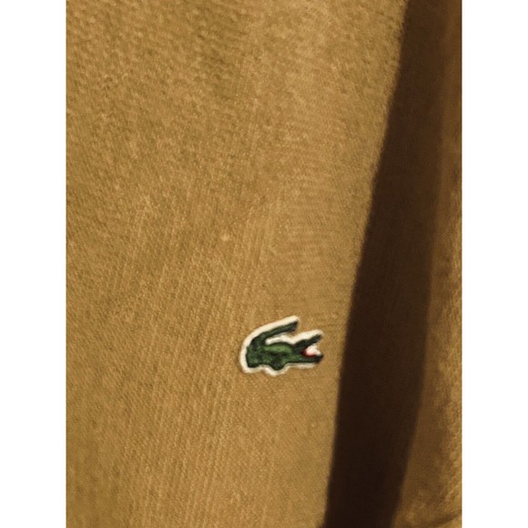 Vintage 80s Lacoste Izod V Neck Sweater Mens L Alligator Logo USA Made - ILGWU - Picture 3 of 12